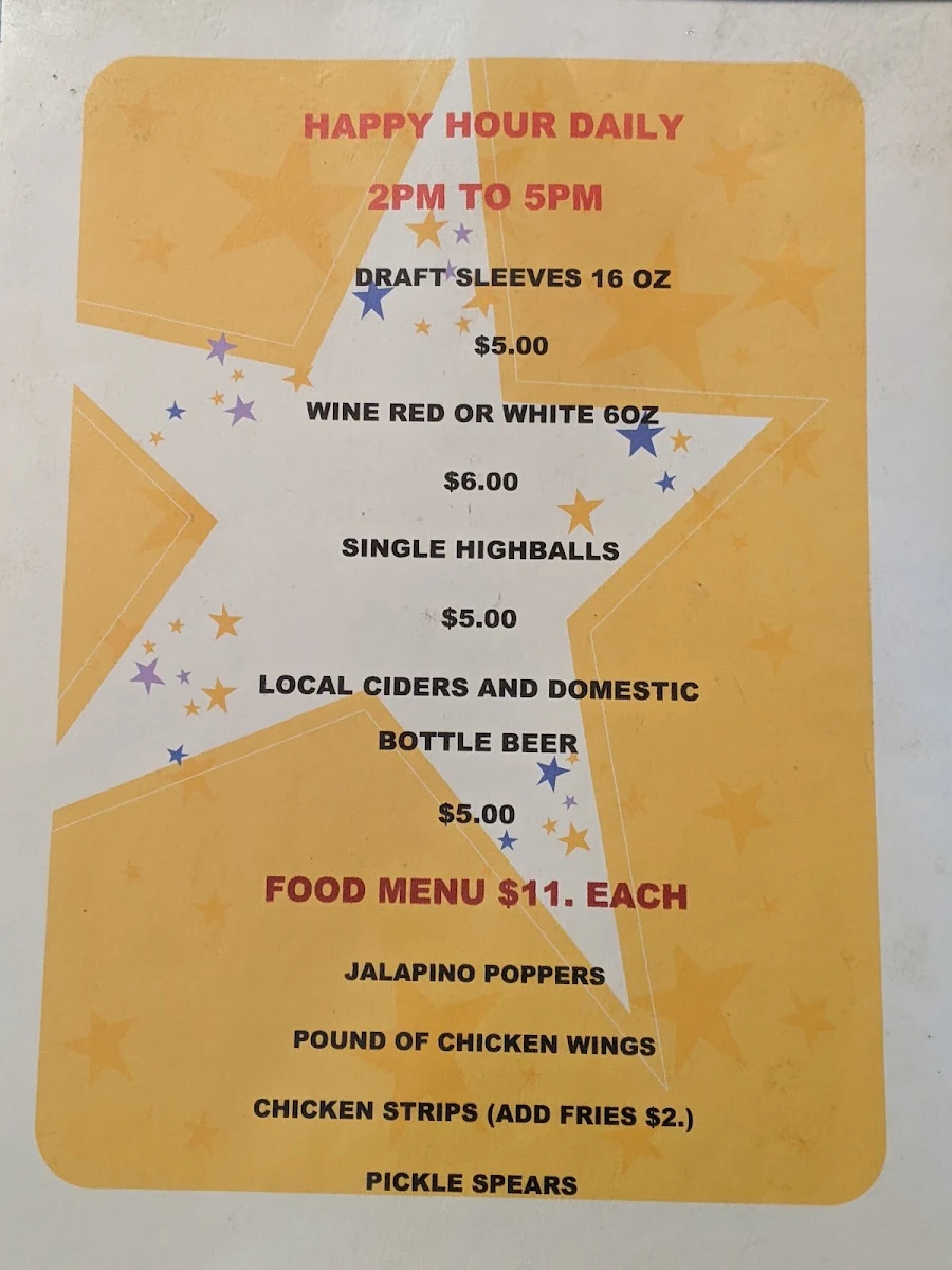 Menu, The Flealess Hound Pub