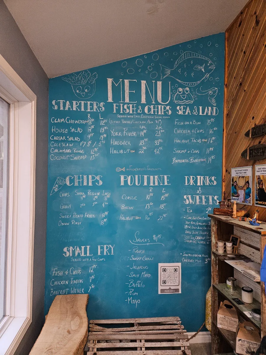 Menu, For The Halibut Fish & Chips
