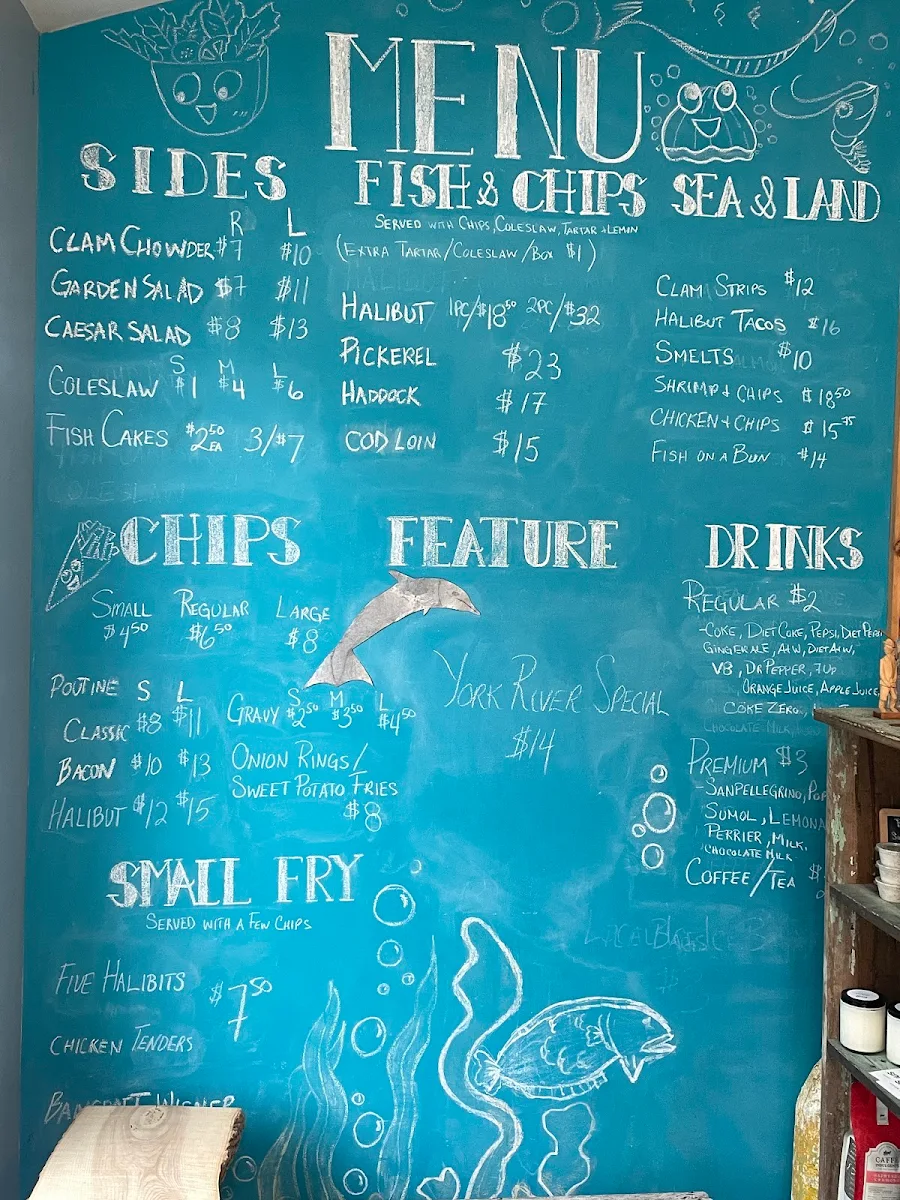 Menu, For The Halibut Fish & Chips