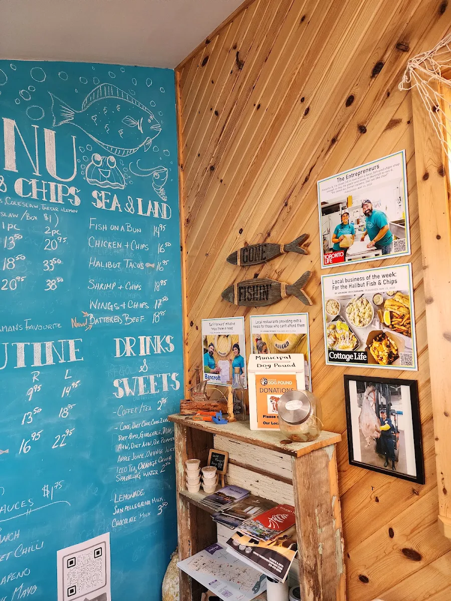 Menu, For The Halibut Fish & Chips
