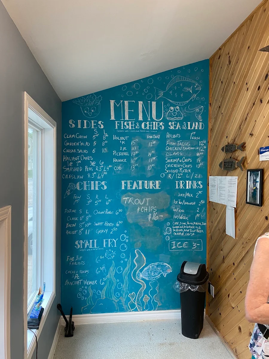 Menu, For The Halibut Fish & Chips