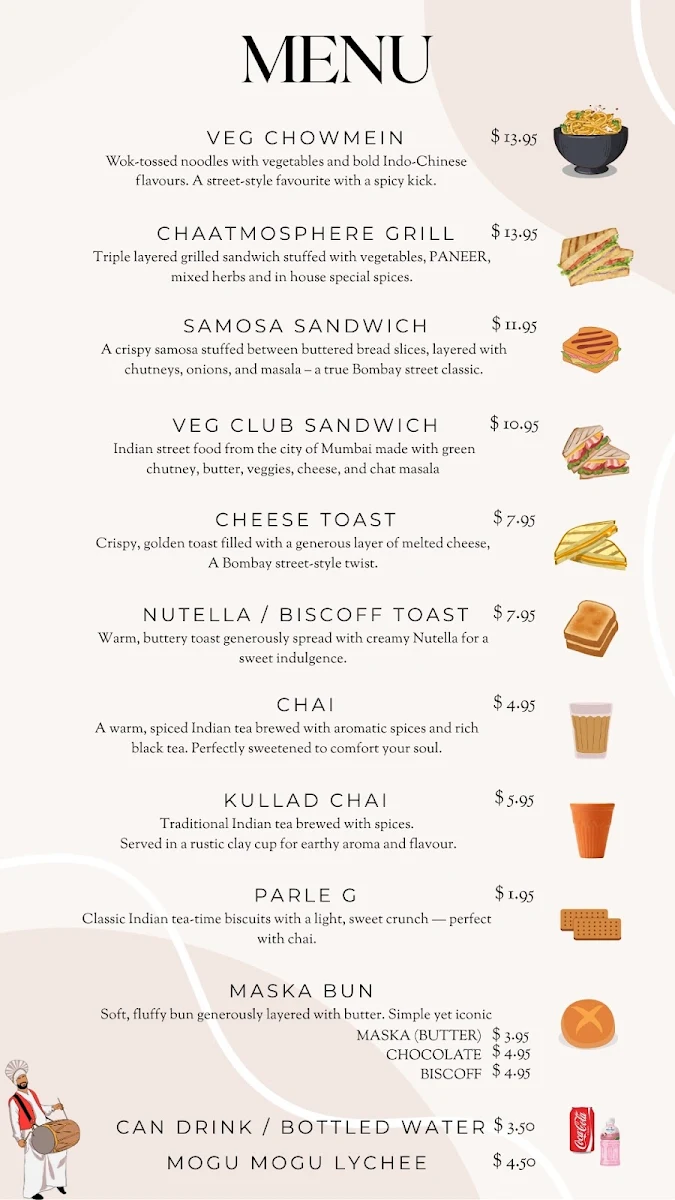 Menu, Chaatmosphere
