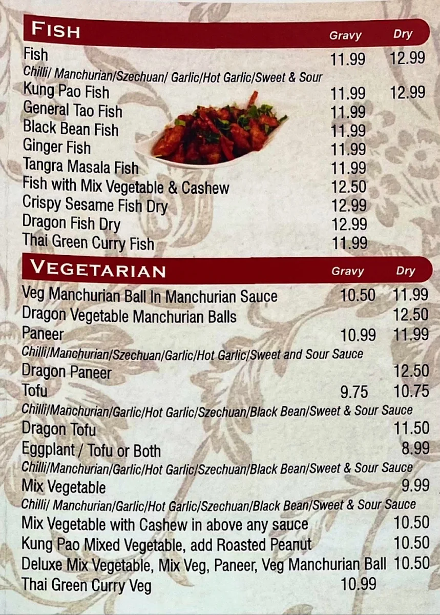 Menu, Asian Hakka Chinese & Indian Restaurant - OPEN FOR DINE-IN !