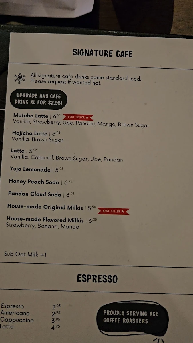 Menu, Hanjan Oliver