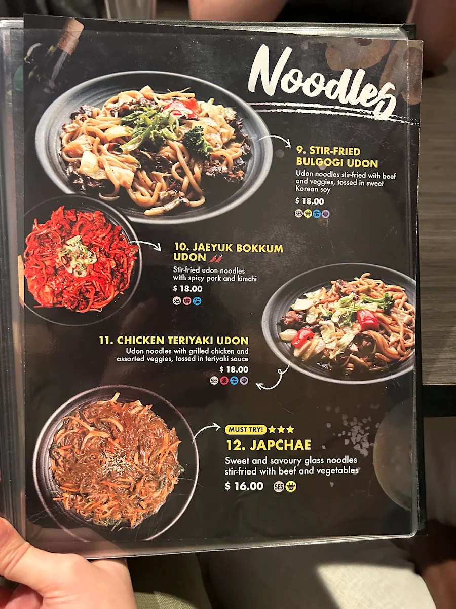 Menu, Hanjan Oliver
