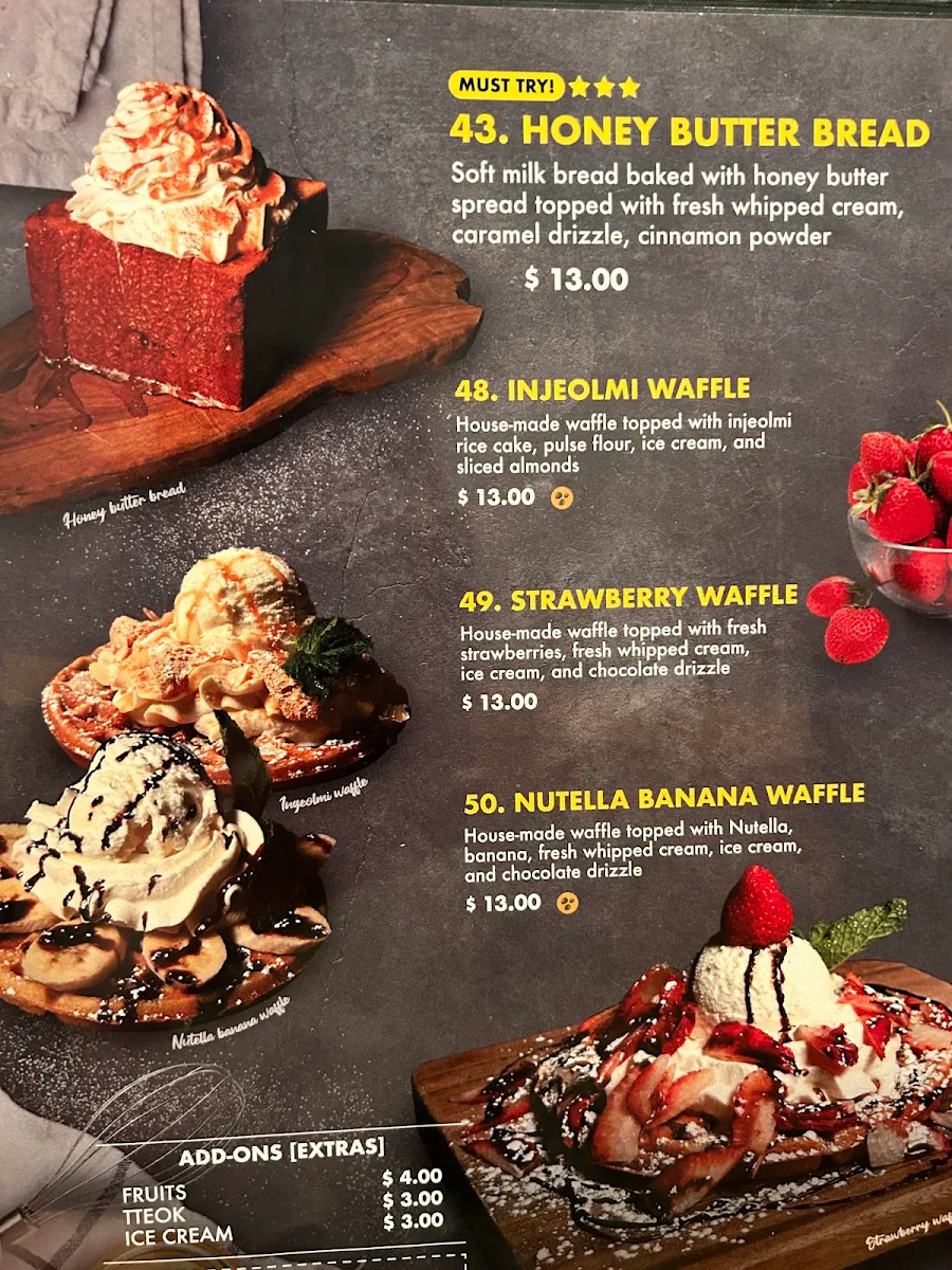 Menu, Hanjan Oliver