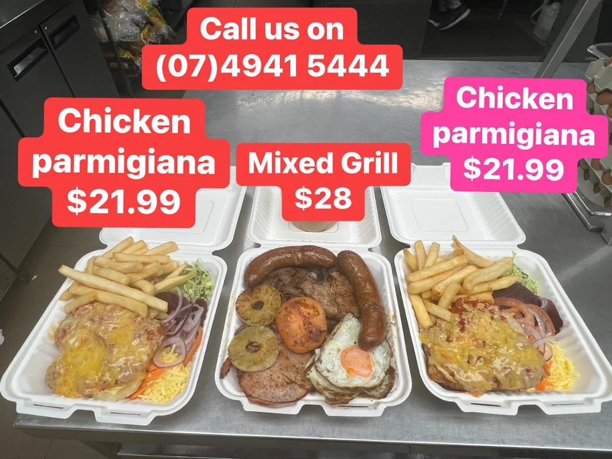 Menu, BP Moranbah - (Authentic Australian Cuisine Restaurant & Petrol Station)