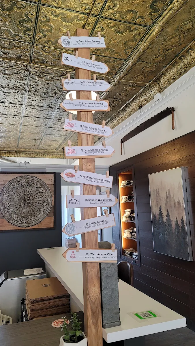 Menu, Outpost Bottle Shop