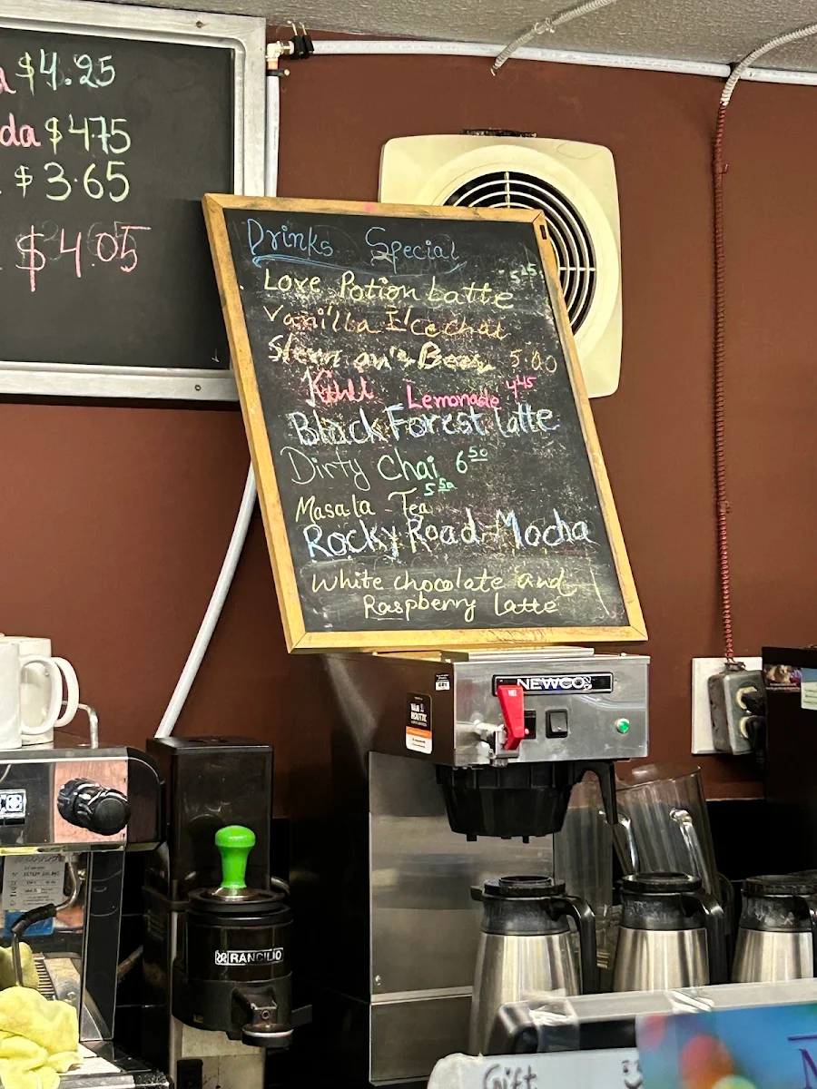 Menu, Shananigan's Bistro Coffee & Dessert Bar