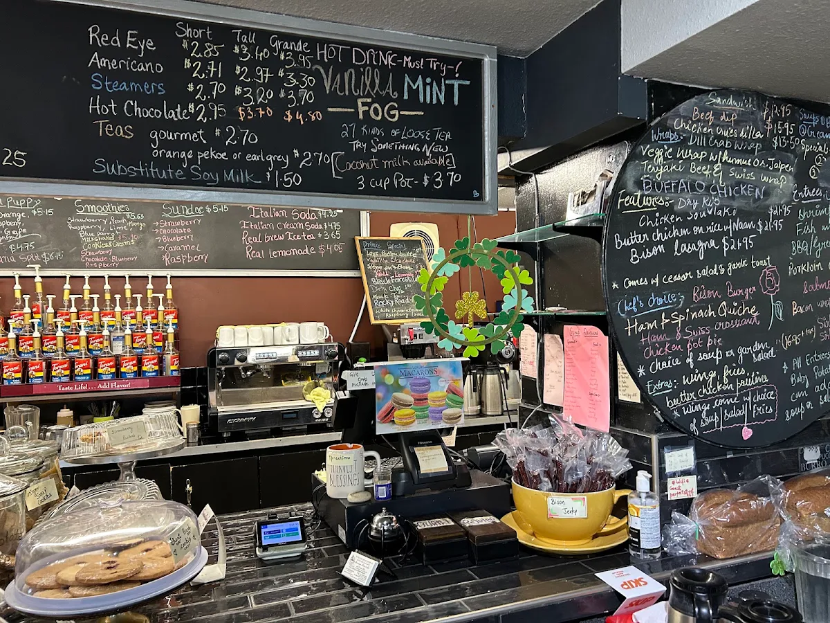 Menu, Shananigan's Bistro Coffee & Dessert Bar