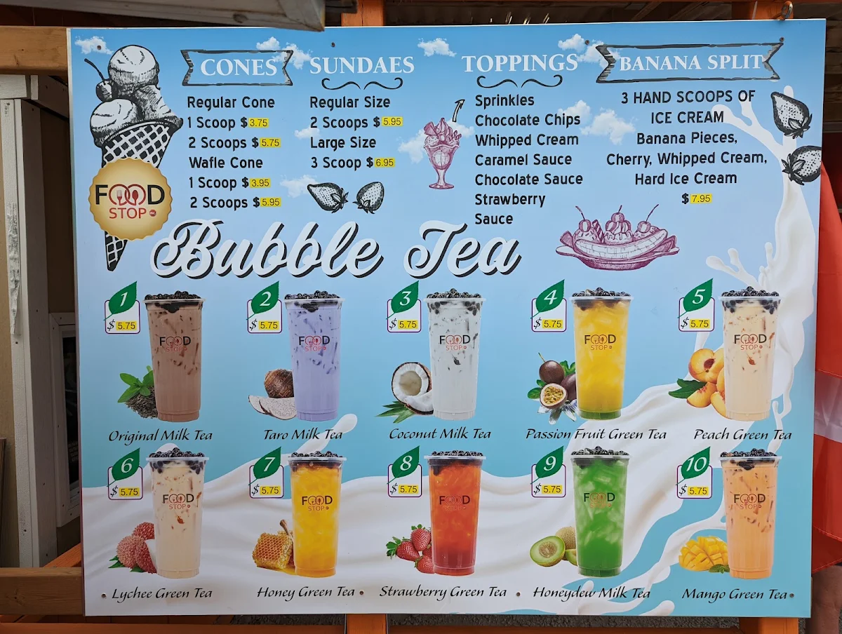 Menu, Food Stop Richmond