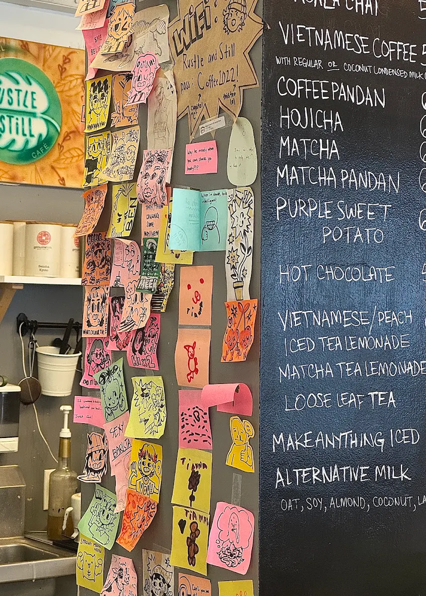 Menu, Rustle & Still Café