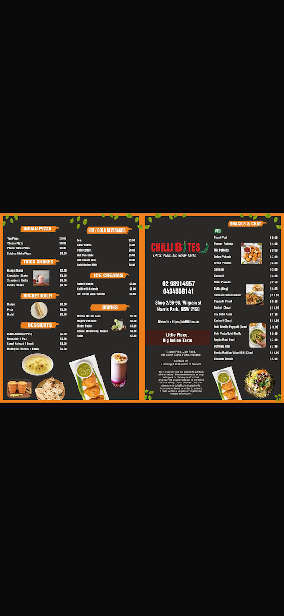 Menu, CHILLI BITES