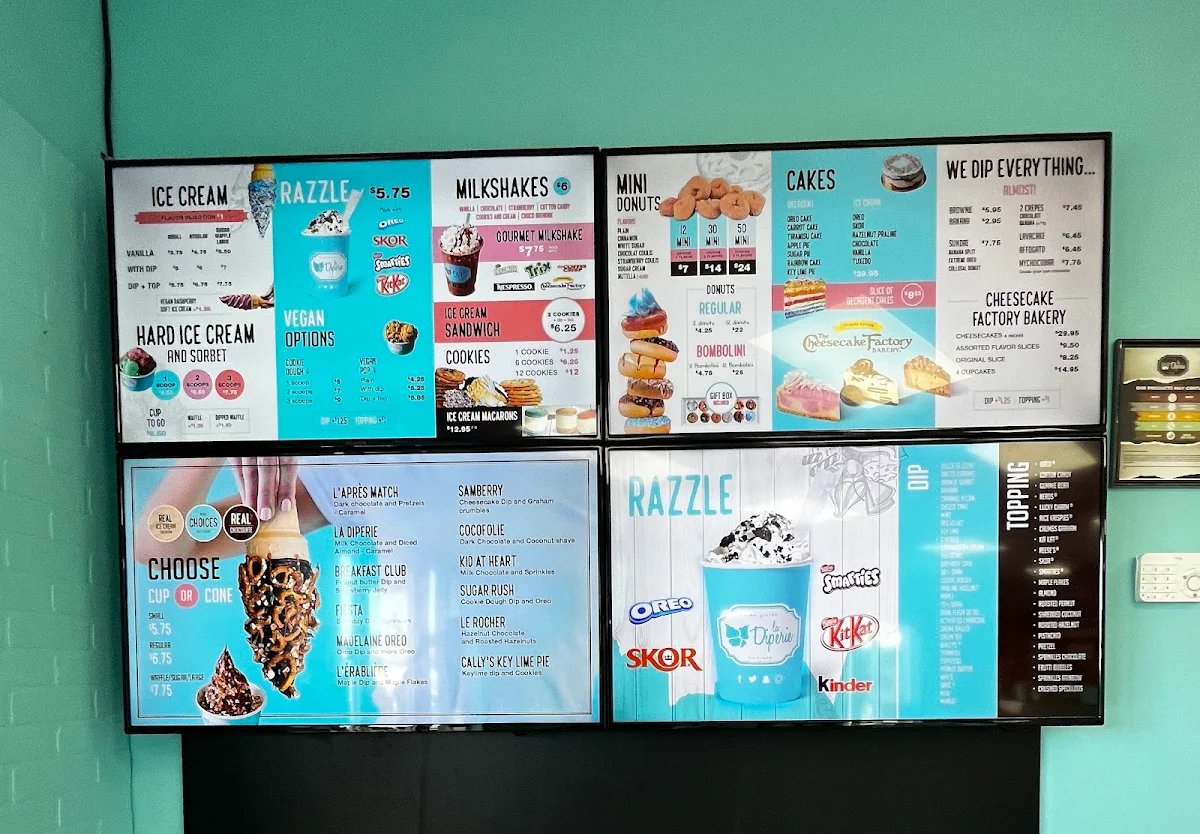 Menu, La Diperie Country Hills