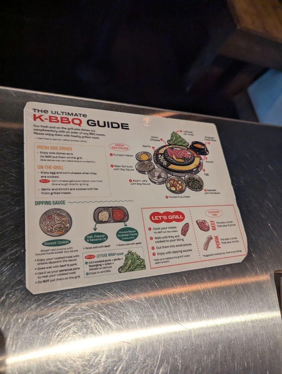 Menu, Daldongnae Korean BBQ - Waterloo