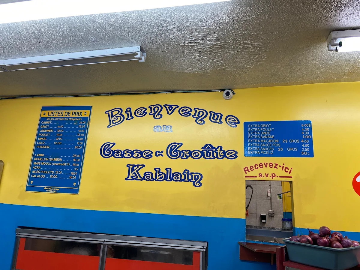 Menu, Kablain