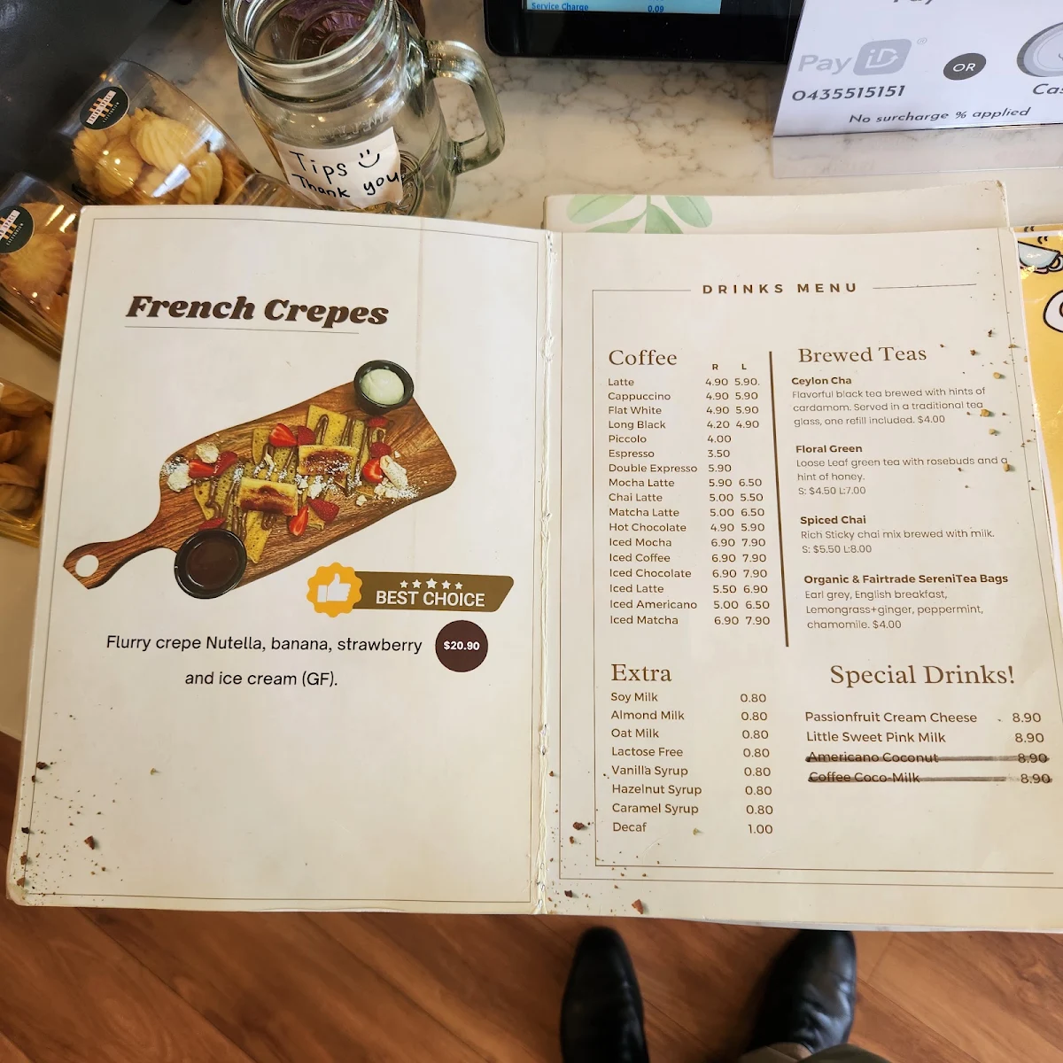 Menu, Third Space Cafetorium