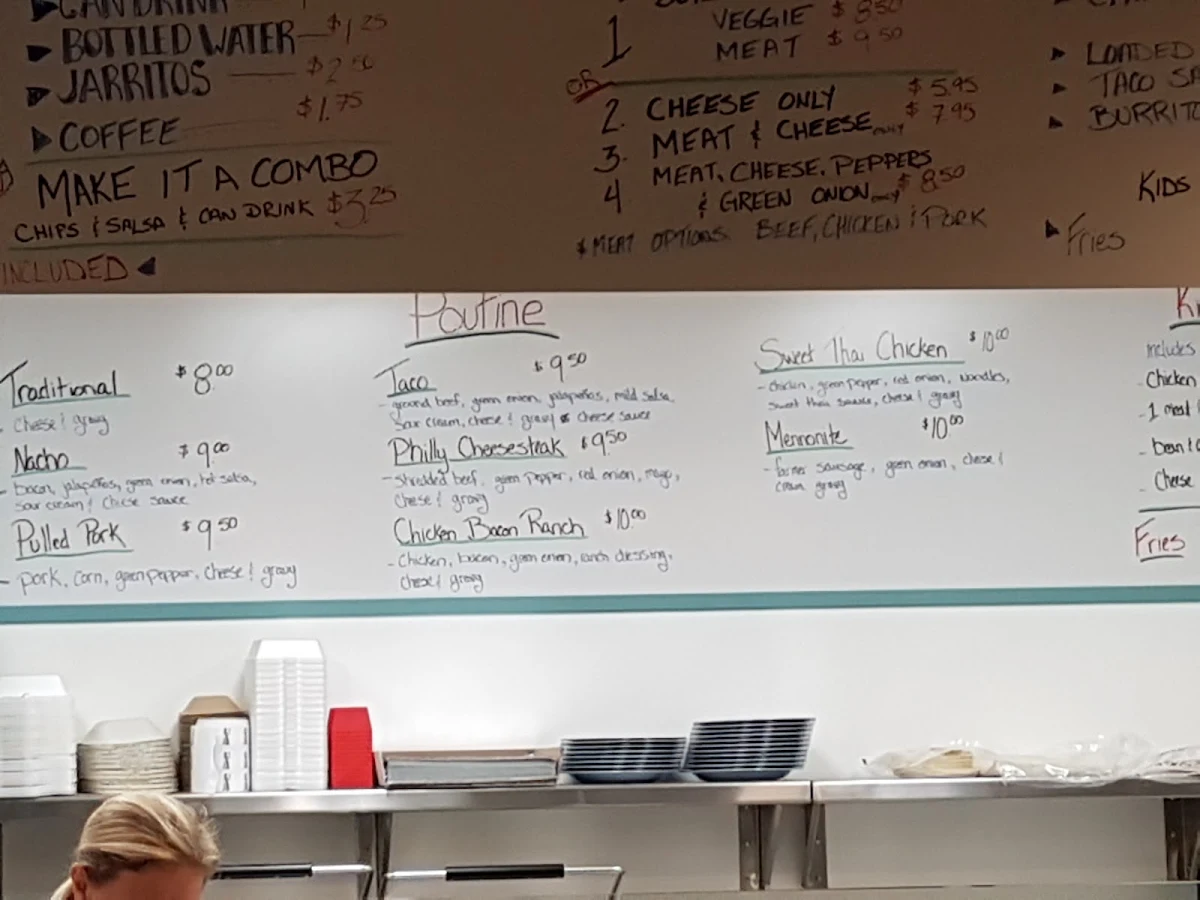 Menu, Wow Indian Food Inc.
