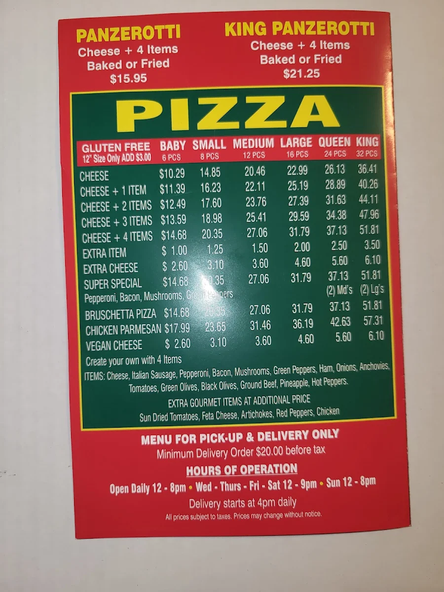 Menu photo 1