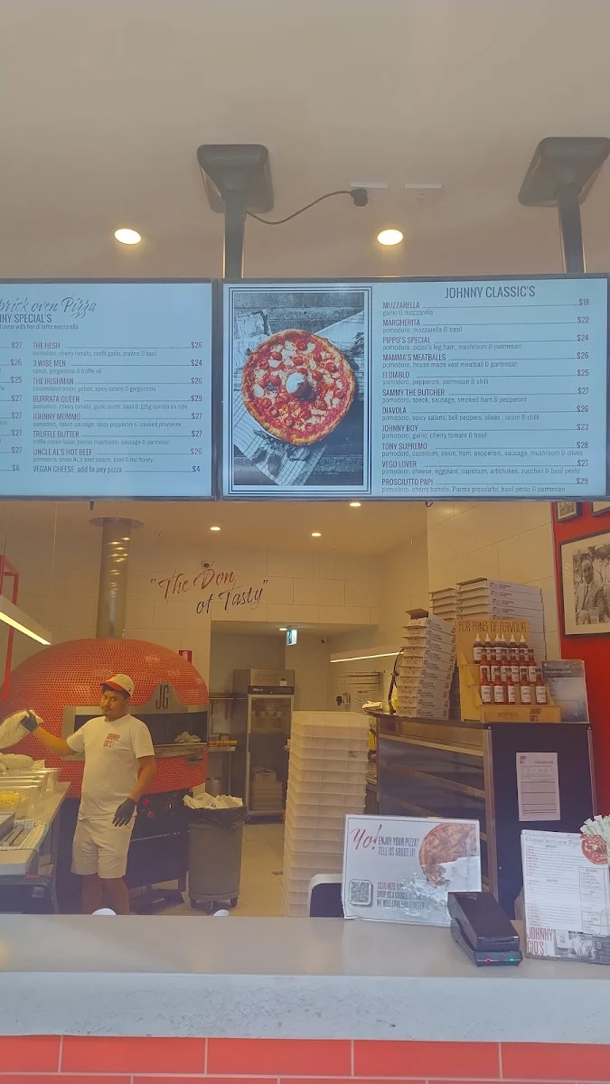 Menu, Johnny Gio's Pizza Lane Cove