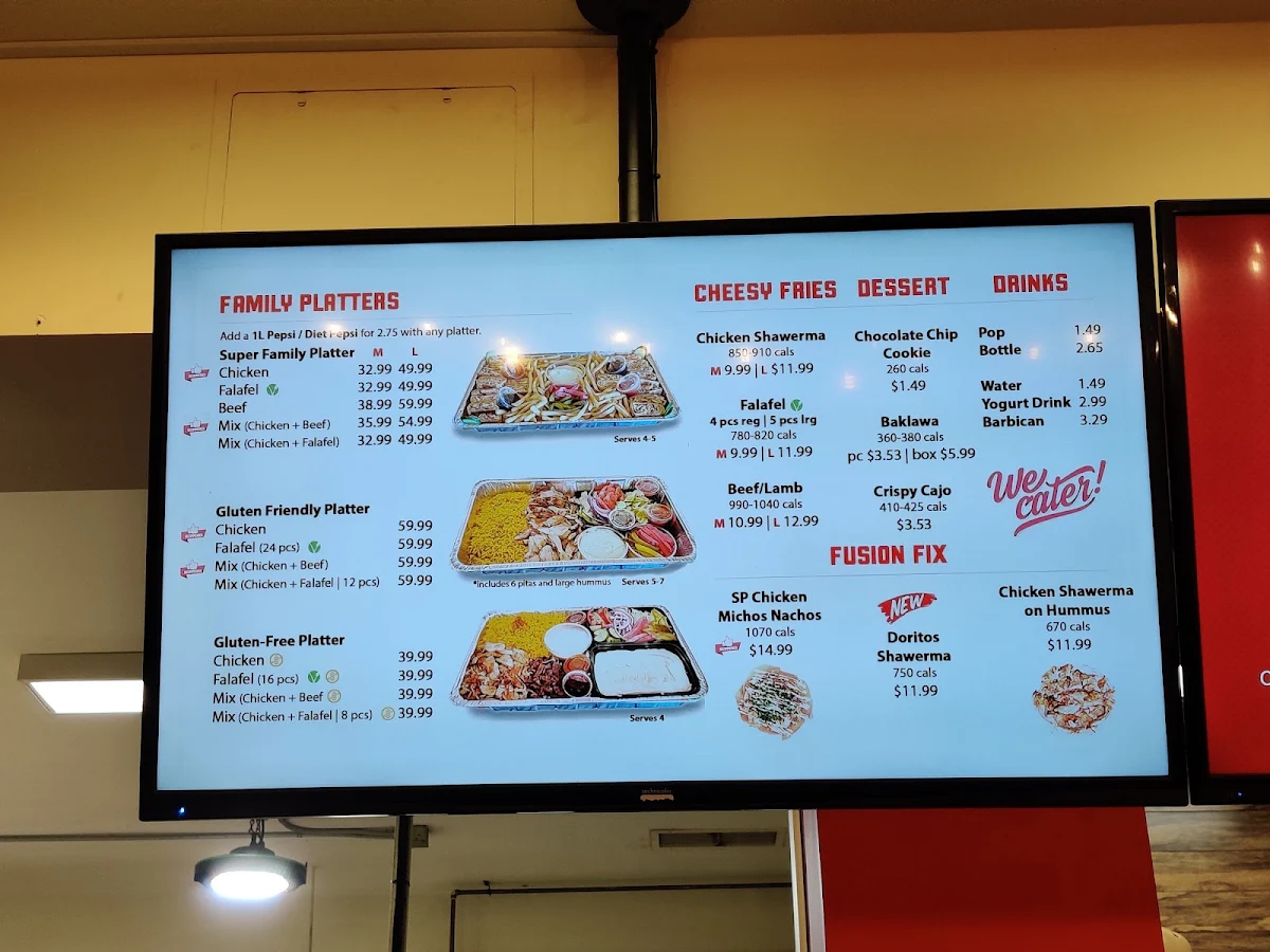 Menu, Shawerma Plus (Shawarma) | We Deliver!
