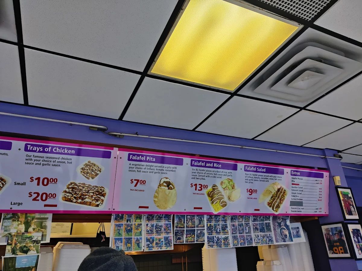 Menu, Lulu's Canadian Style Shawarma