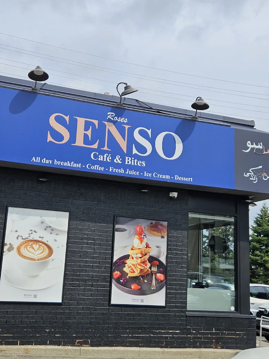 Menu, Roses Cafe Senso