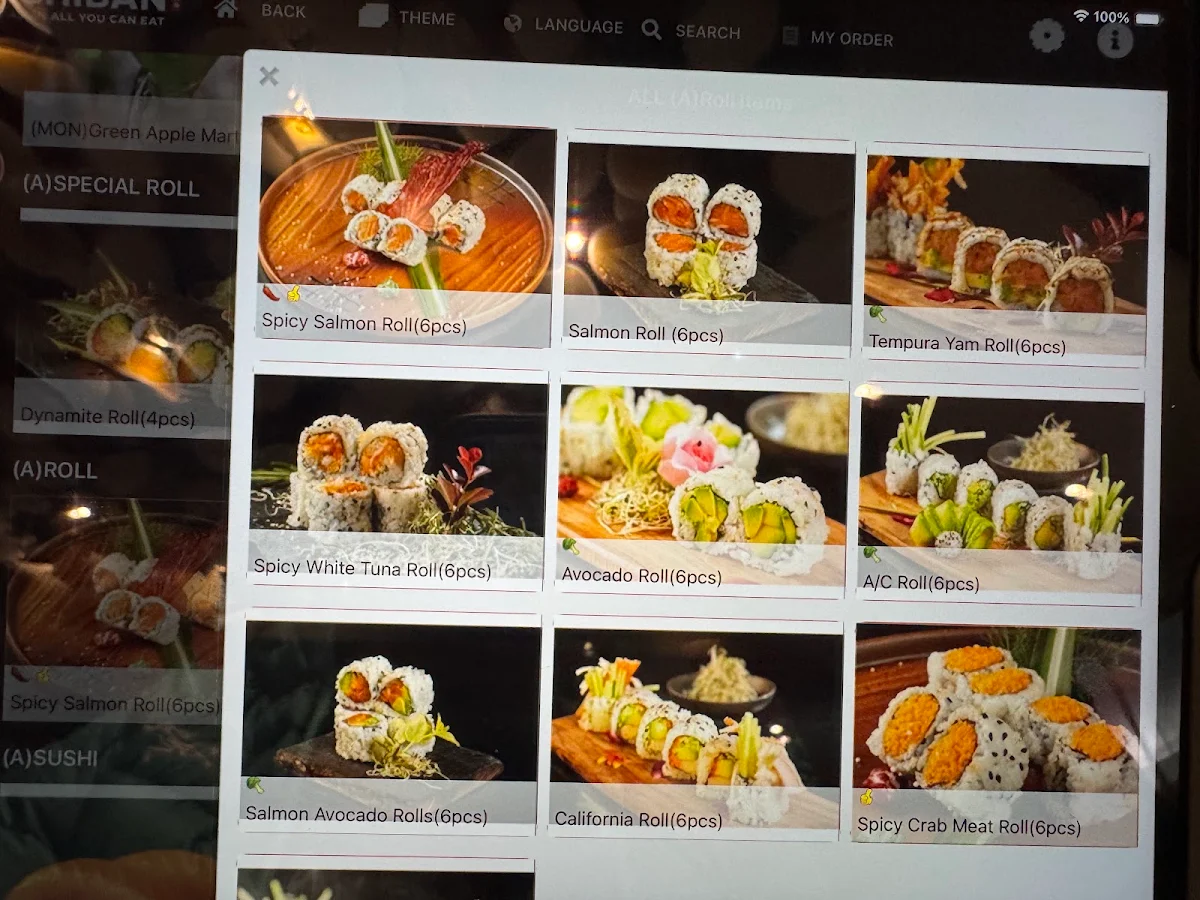 Menu, Ichiban Asian All You Can Eat North York