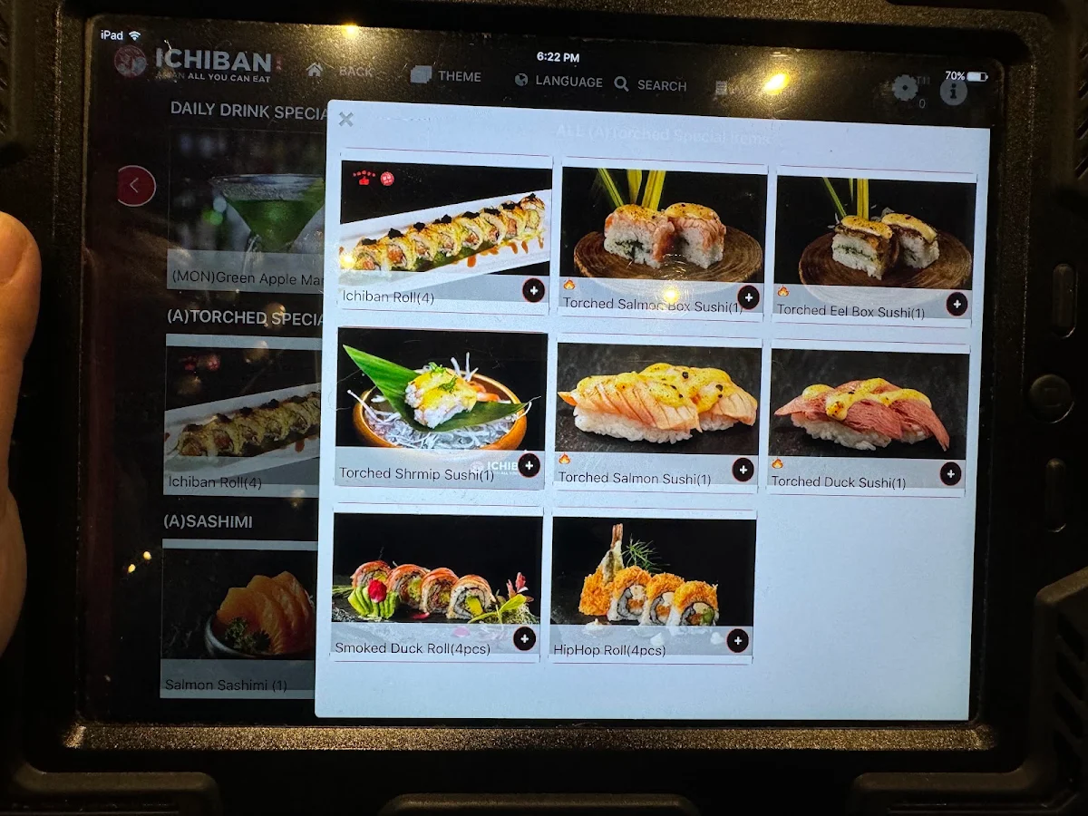 Menu, Ichiban Asian All You Can Eat North York