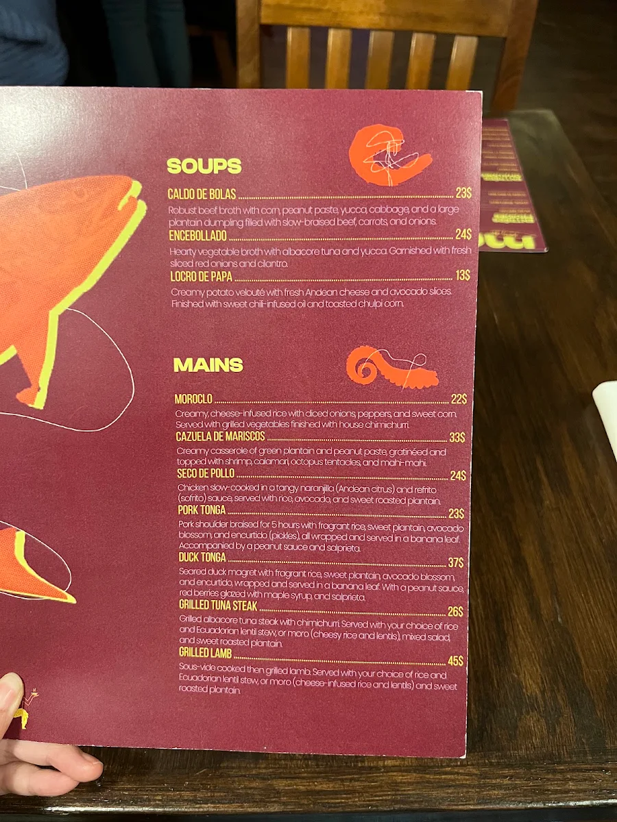 Menu, Kawsay