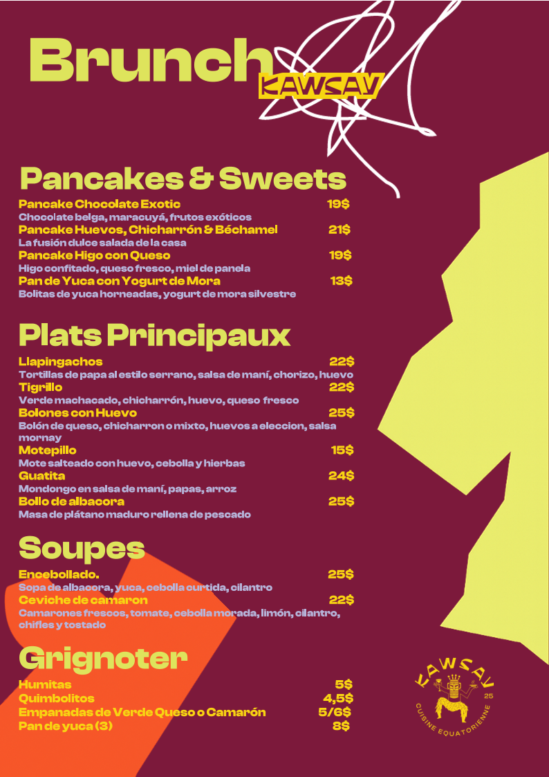 Menu, Kawsay