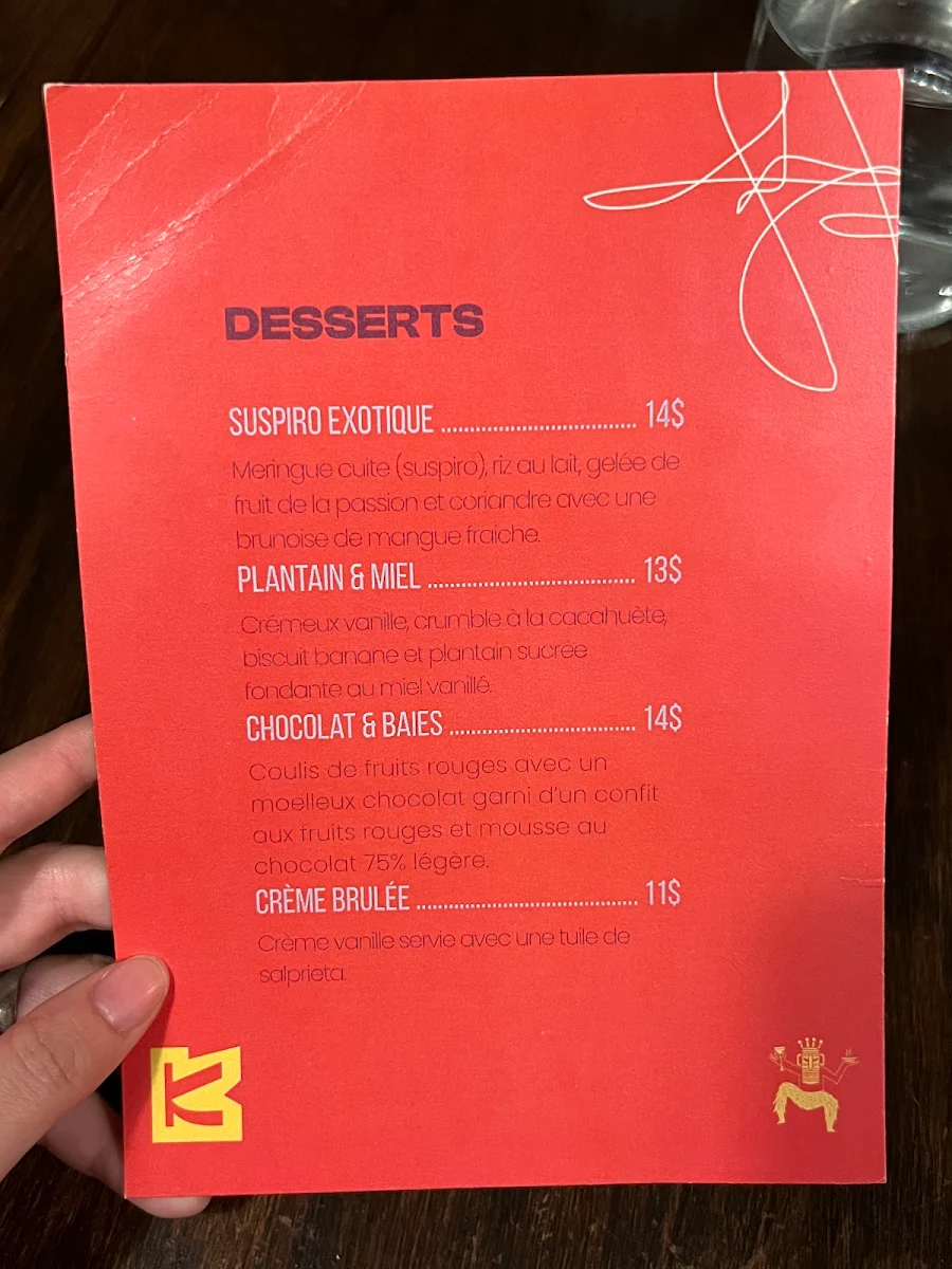 Menu, Kawsay