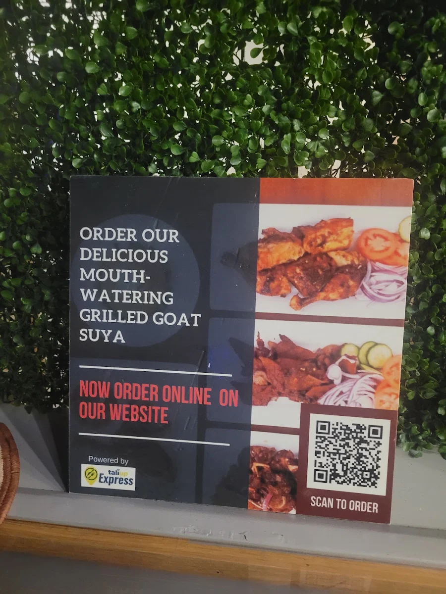 Menu, Suya Palace Nigerian/African Charcoal Grill & BBQ Restaurant