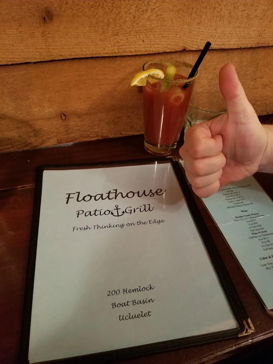 Menu, Floathouse Restaurant