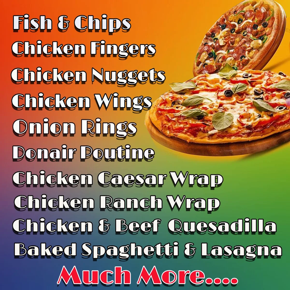 Menu, Triple Hills Pizza & Donair🍻