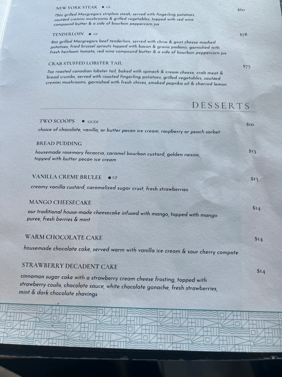 Menu, PORT
