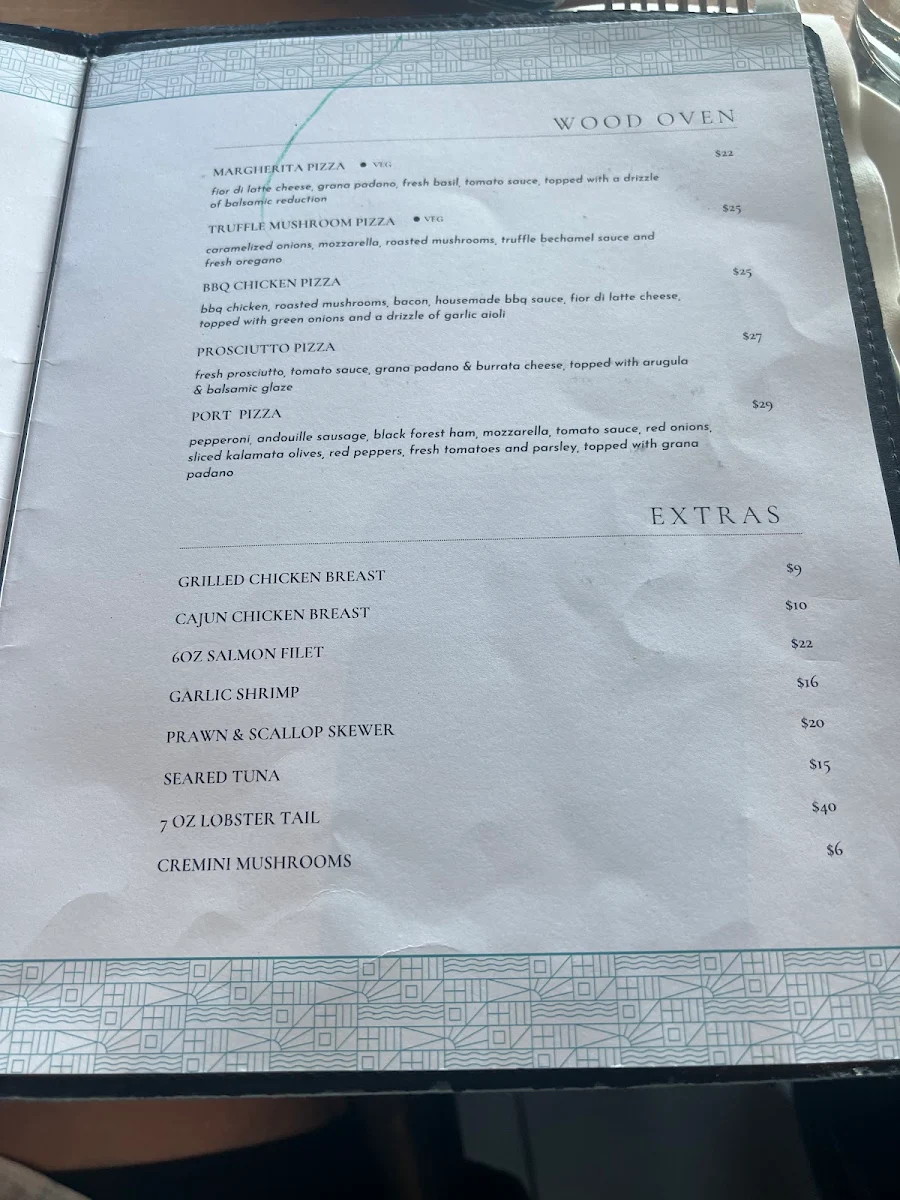 Menu, PORT