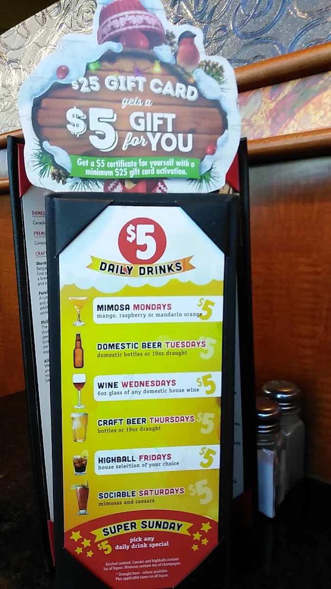 Menu, Ricky's All Day Grill - Kingsway