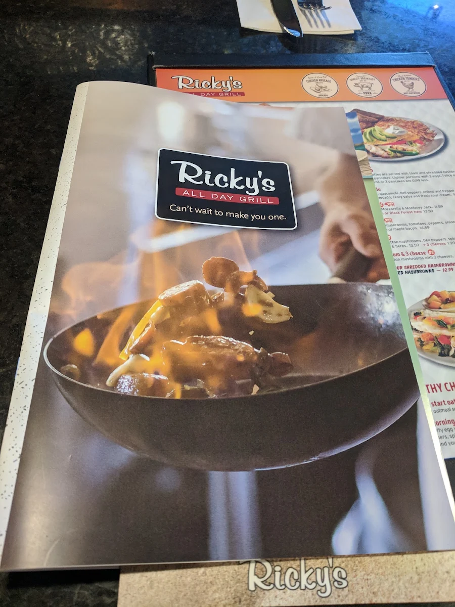 Menu, Ricky's All Day Grill - Kingsway