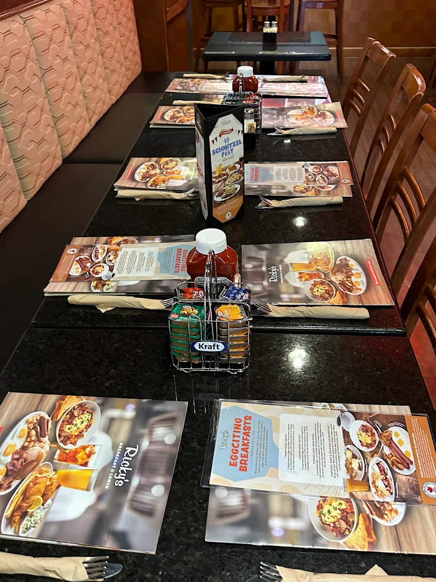 Menu, Ricky's All Day Grill - Kingsway