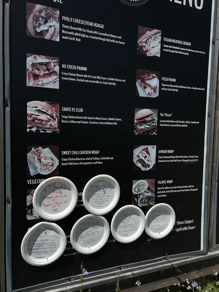 Menu, Main Street Express Kagawong