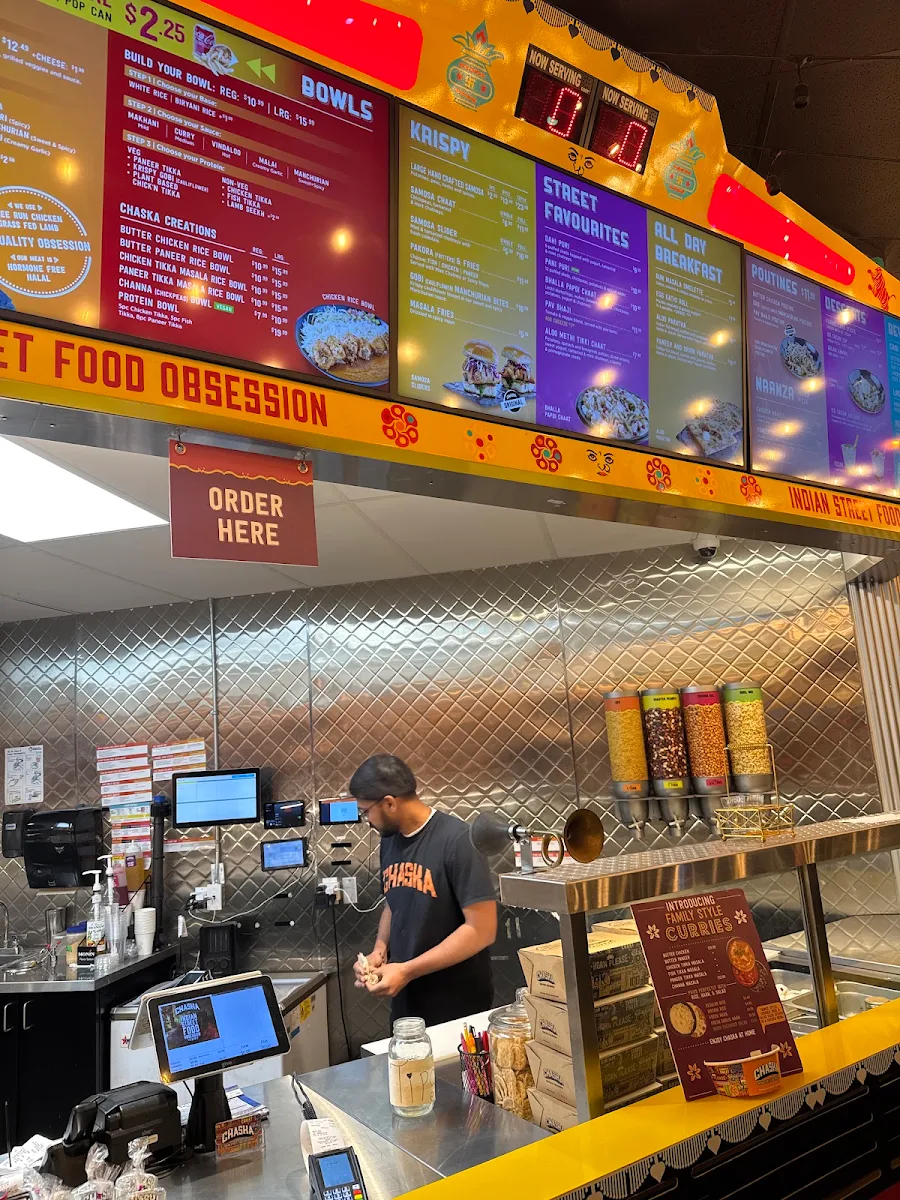 Menu, Chaska Indian Street Food