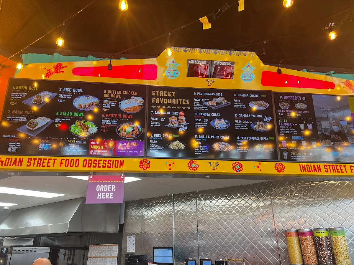 Menu, Chaska Indian Street Food