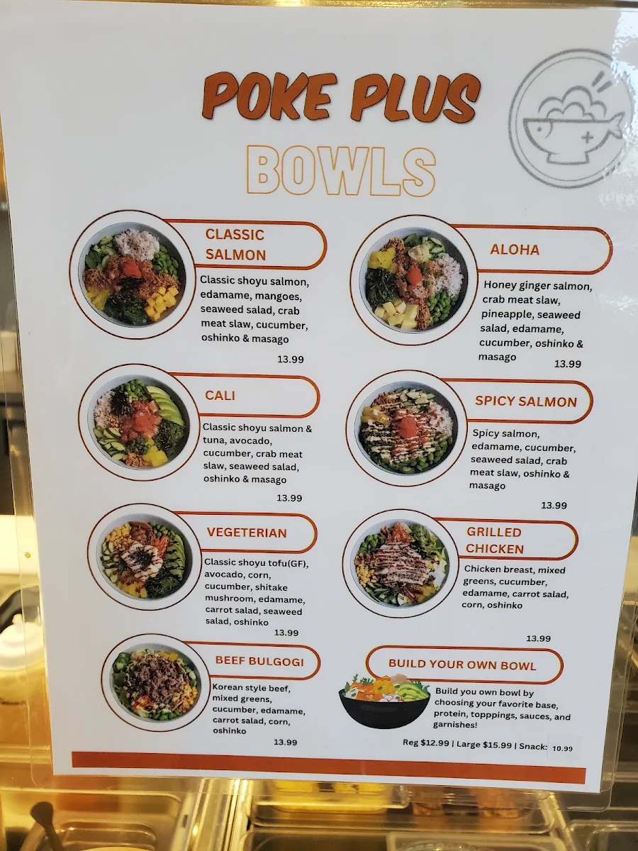 Menu, Poke Plus, highway 7