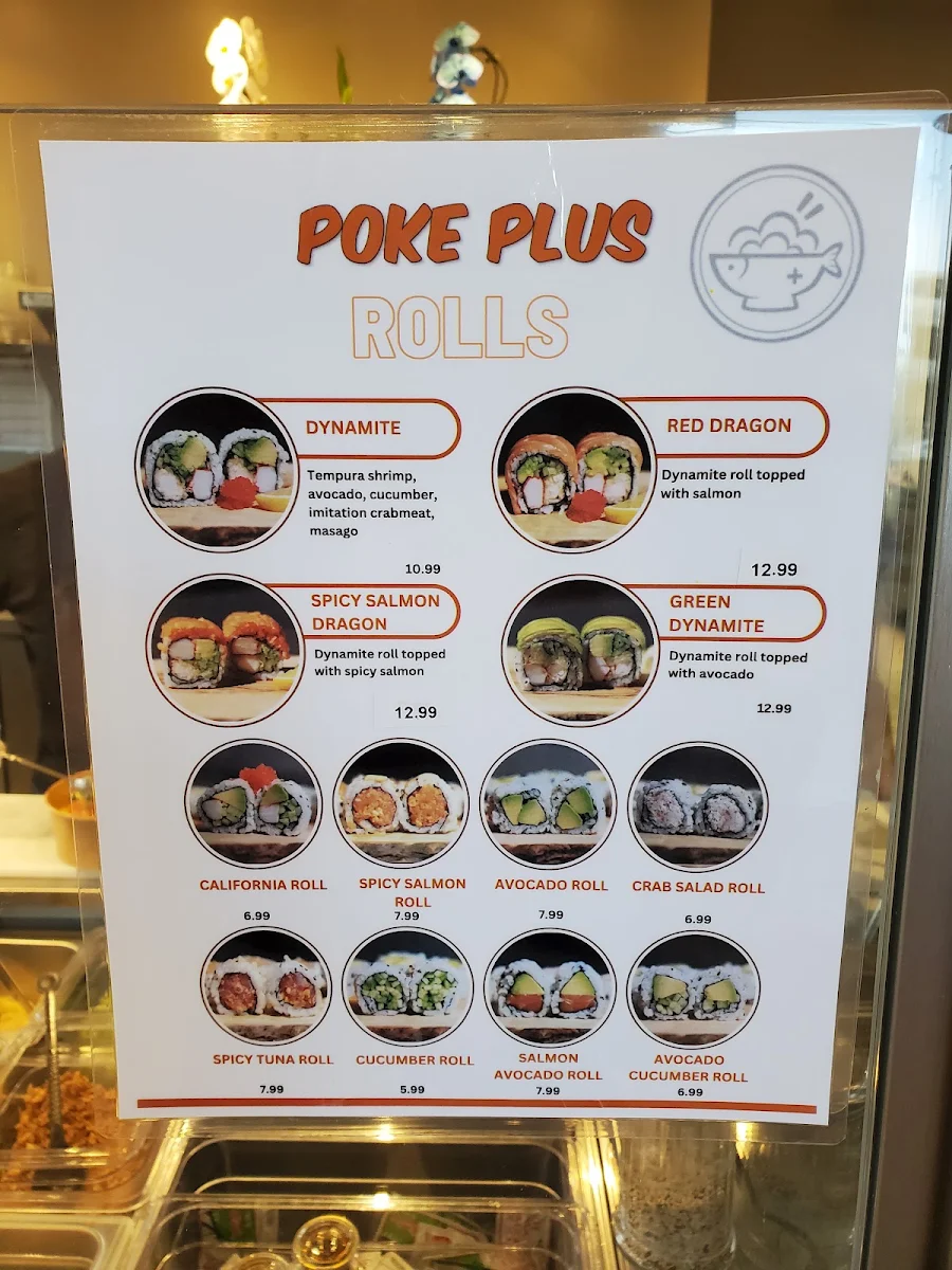 Menu, Poke Plus, highway 7