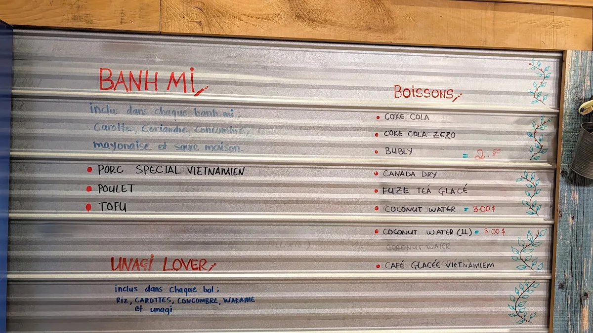 Menu, Pokai