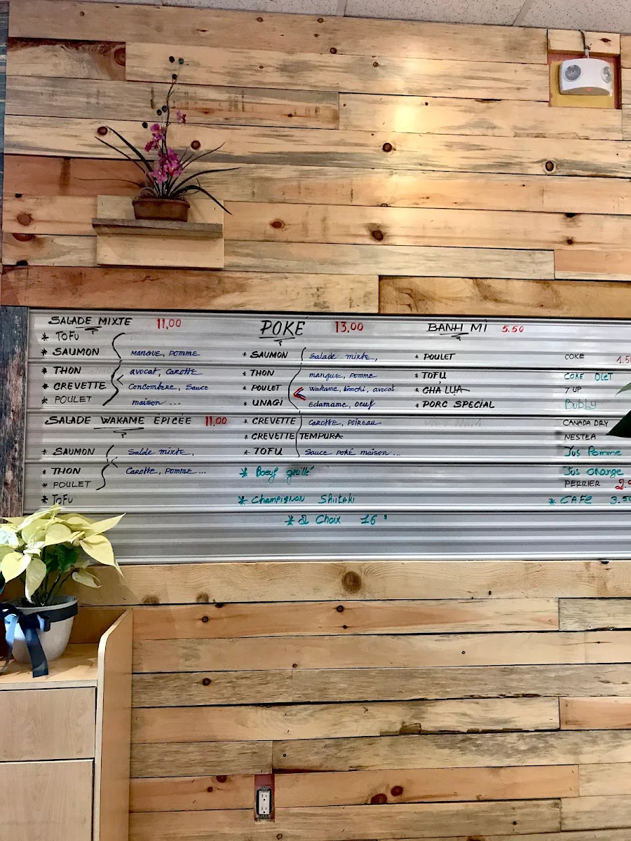 Menu, Pokai