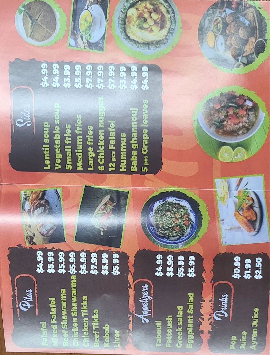 Menu, Karraman Restaurant