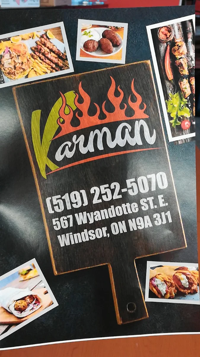 Menu, Karraman Restaurant