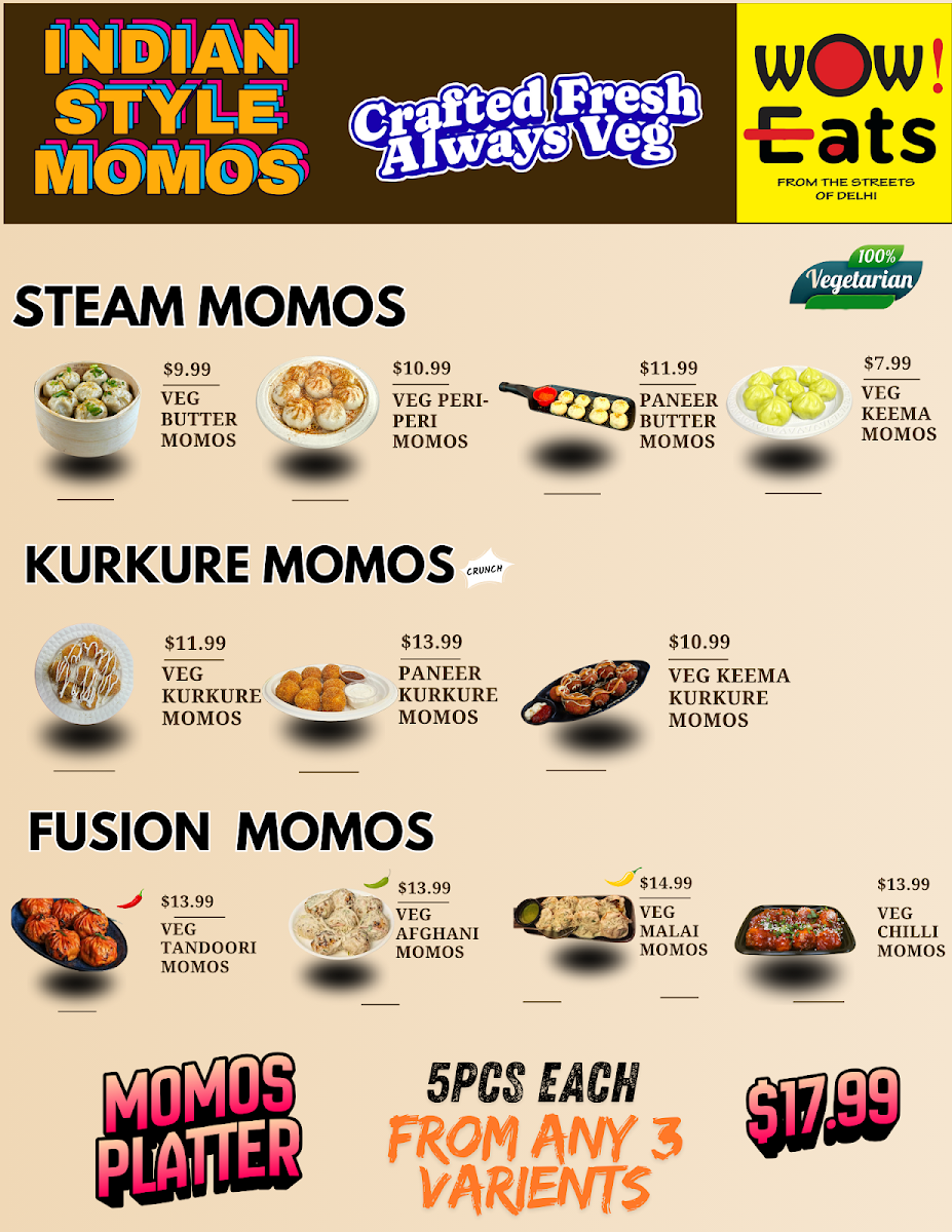 Menu, Wow Eats